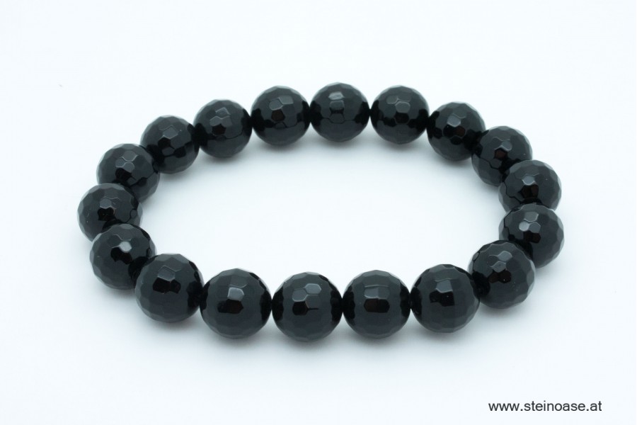 Armband Onyx facettiert 10mm